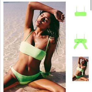 SKIN by SAME Los Angeles Neon Green Bikini Top